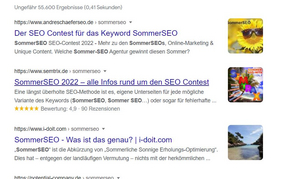 SommerSEO Top 10 Analyse - Thumbnails