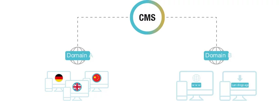 CMS Multi-Site/Multi-Domain Management